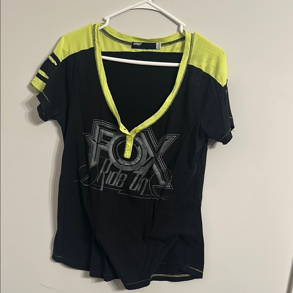 Fox Tops - Fox Black and Yellow Graphic Tee Short Sleeve